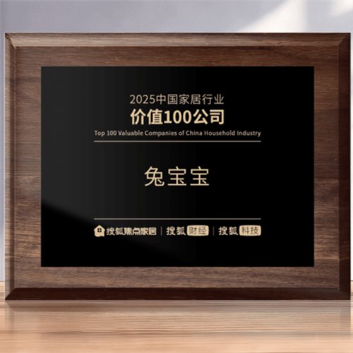 连续五年登榜！兔宝宝荣获“2025中国家居行业价值100公司”
