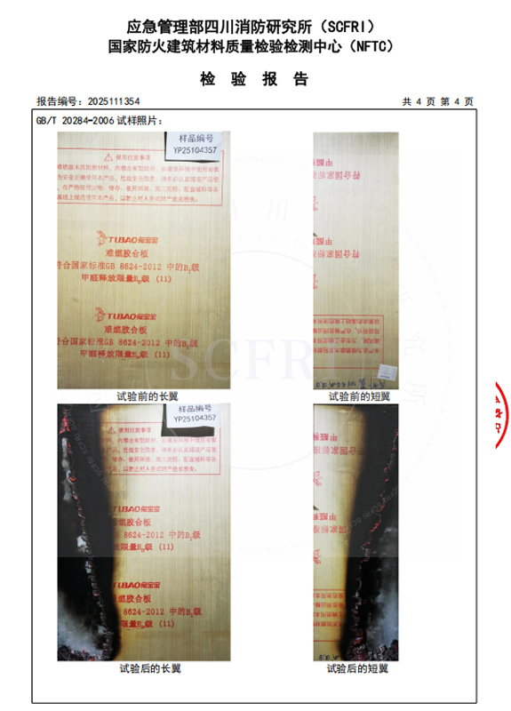 燃烧性能检测报告